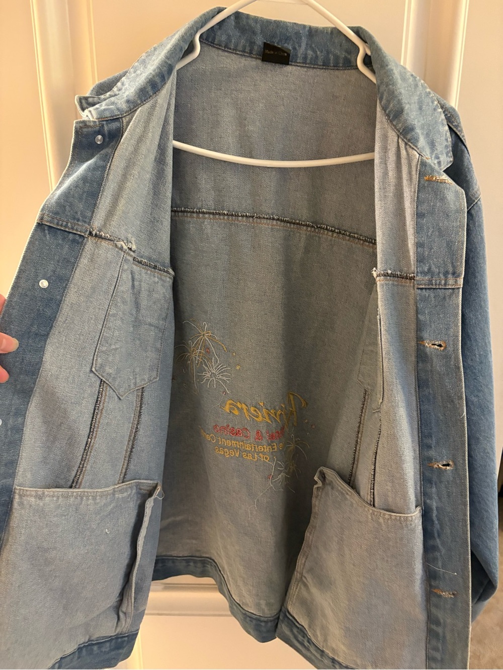 Vintage Vegas Riviera Casino Denim Jacket - Picture 15 of 16